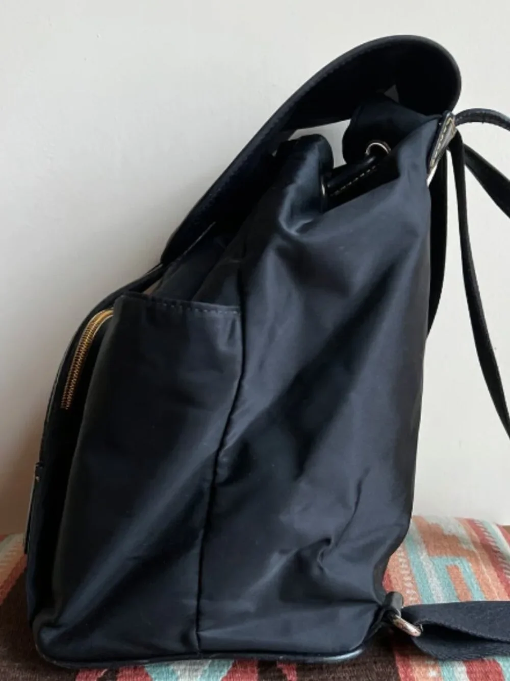 Dooney & Bourke Dooney and Bourke Black Nylon and Leather Backpack J16087327